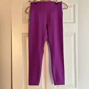 Lululemon Athletica Purple Wunder Train Leggings size 8